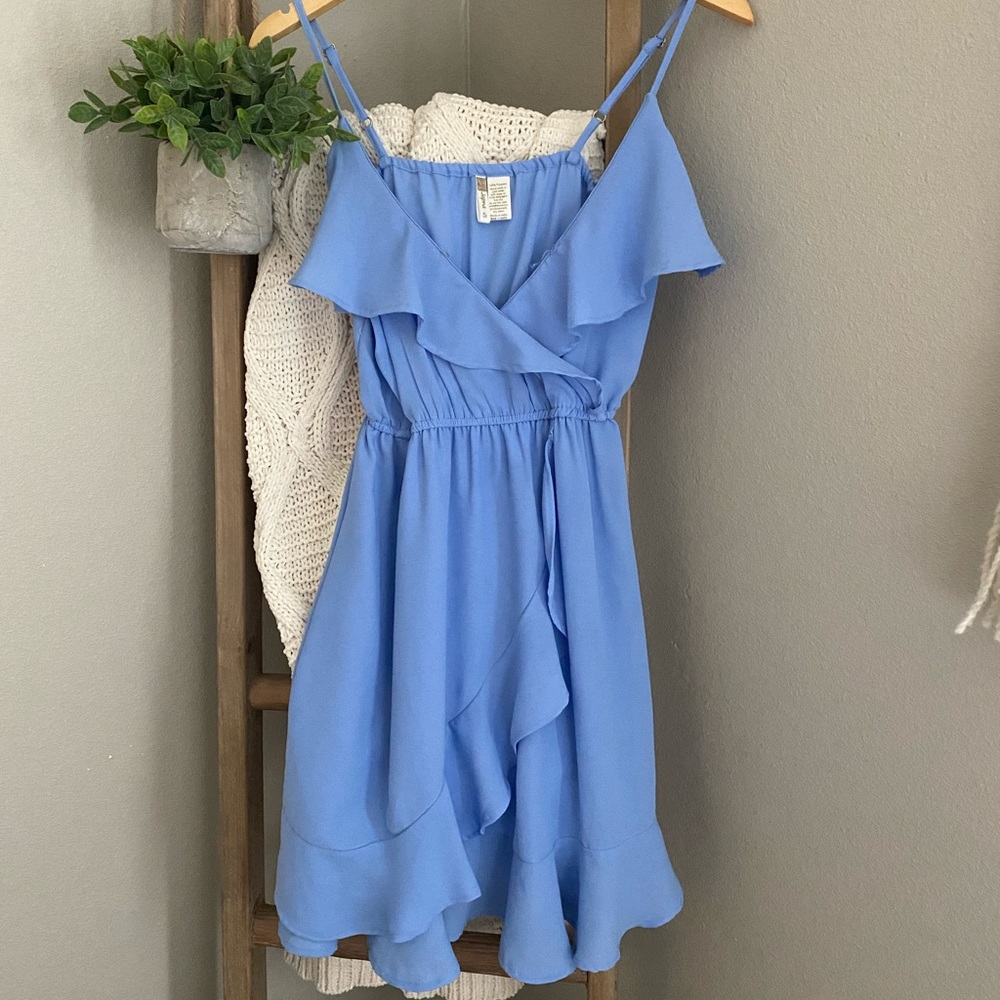 Blue Ruffle Dress